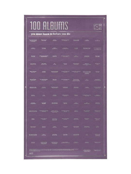 DOIY Αφίσα 100 Albums You Must Listen To Before You Die 55x98cm