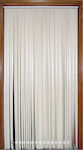 Κουρτίνα Πόρτας από Τεχνητό Δέρμα Εκρού 100x230cm 546155