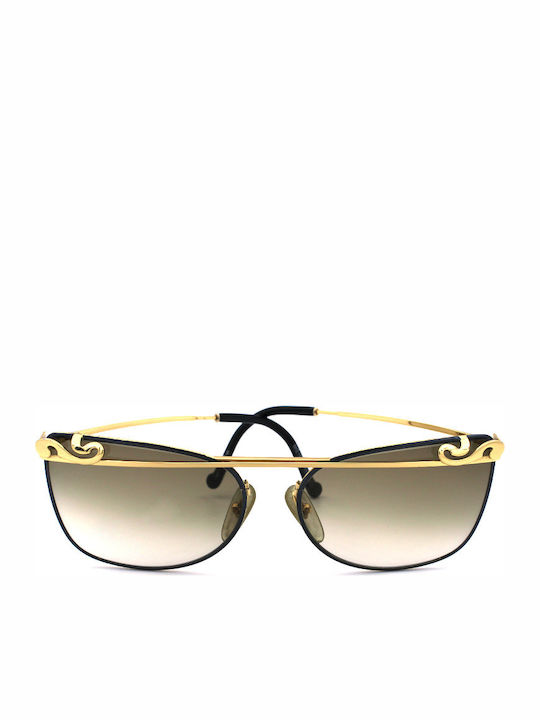Christian Lacroix Sonnenbrillen mit Gold Rahmen und Braun Verlaufsfarbe Linse CL7351 49