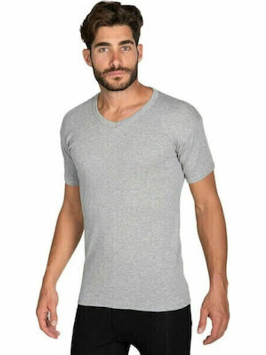 Men's Undershirts Short-sleeved in Gray Color 3Pack
