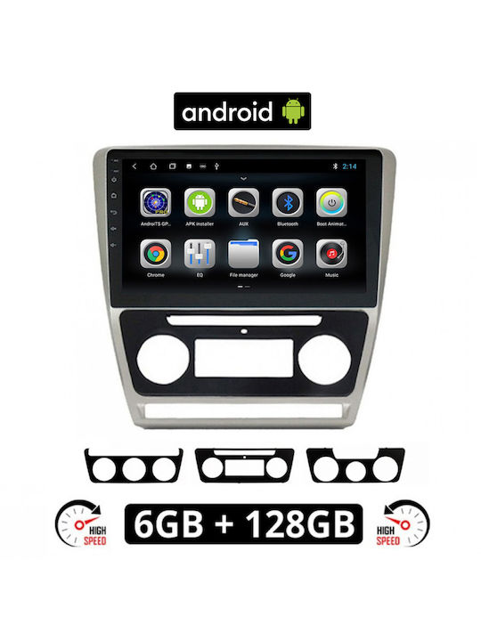 Booma Ηχοσύστημα Αυτοκινήτου για Skoda Octavia 2005-2012 (Bluetooth/USB/AUX/WiFi/GPS) με Οθόνη Αφής 10"