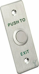 Yli Electronic Complete Wall Push Exit Button with Frame Silver PBK-814A