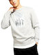 SWEATSHIRT FARBEN + SÖHNE FRONTDRUCK GRAU