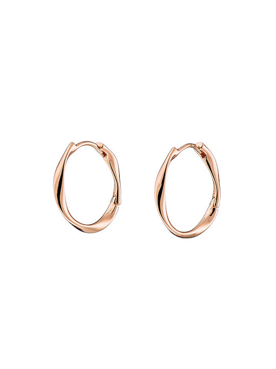Oxzen Earrings Hoops made of Silver Gold Plated