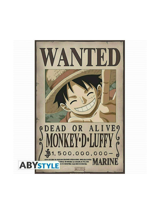 Abysse Αφίσα One Piece Wanted Luffy 35x52cm