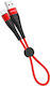 Borofone BX32 Braided USB 2.0 to micro USB Cable Κόκκινο 0.25m