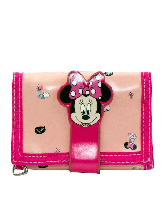Διακάκης Minnie Mouse Παιδικό Πορτοφόλι με Σκρατς για Κορίτσι Ροζ