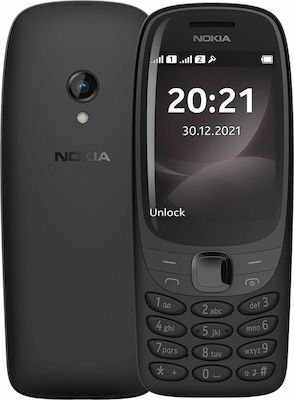Nokia 6310 2021 Dual SIM Κινητό με Κουμπιά (Ελληνικό Μενού) Black