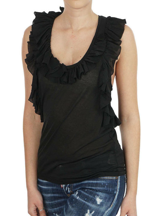 Dsquared2 Women's Summer Blouse Sleeveless Black