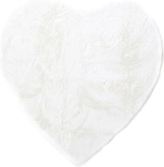Royal Carpet Heart 100 Παιδικό Χαλί Καρδιές White 100x100cm Πάχους 23mm