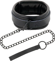 Darkness Full Black Collar with Leash Halsband in Schwarz Farbe Darkness Full Black Collar with Leash Halsband in Schwarz Farbe