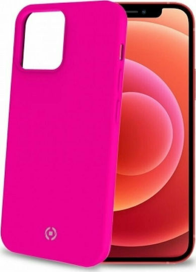 Celly Cromo Fluo Back Cover Σιλικόνης Ροζ (iPhone 13 Pro)