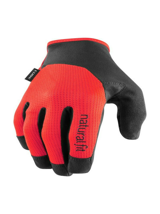 CUBE X Natural Fit Full Finger Cycling Gloves with Gel Multicolored