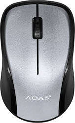 Aoas Aoas R-602 Ασύρματο Ποντίκι Ασημί