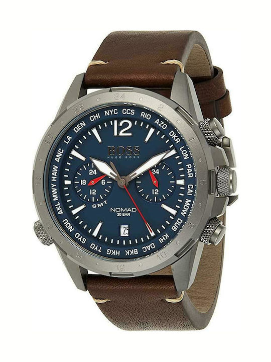 Hugo Boss Nomad Herrenuhr 44mm Chronograph Batterie mit Braun