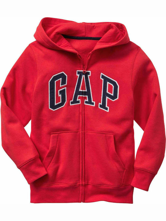 GAP Kinder-Sweatjacke mit Kapuze Rot