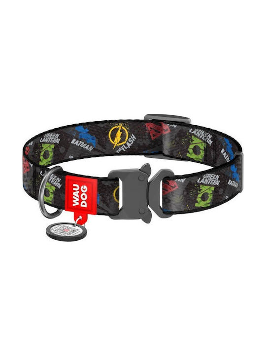 WauDog Justice League Dog Collar Collar with Smart ID 20mm x 31-49cm 31-101