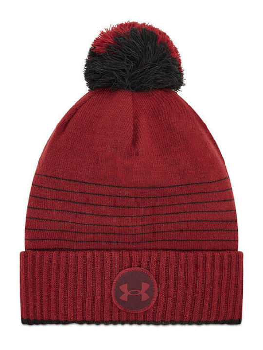 Truckstop Ανδρικός Pom Pom Beanie Σκούφος σε Μπορντό χρώμα