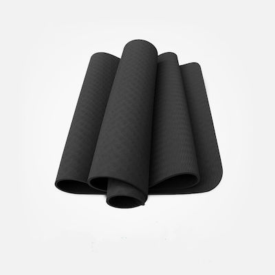Στρώμα Γυμναστικής Yoga/Pilates Μαύρο (183x61x0.6cm)