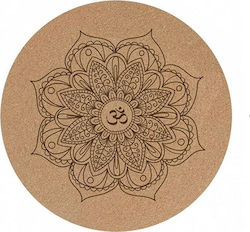 Physiomart Cork Exercise Mat Yoga Brown