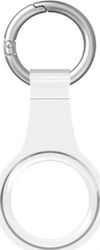Muvit Keychain Θήκη Μπρελόκ Σιλικόνης για AirTag σε Διάφανο χρώμα