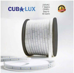 Cubalux Waterproof LED Strip Power Supply 220V with Warm White Light Length 50m and 60 LEDs per Meter