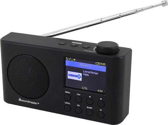 Soundmaster IR6500SW DAB cu Bluetooth și USB Negru