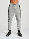 Sweatpants Glossy with Elastic Gray