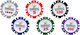 Modiano Set von 100 nummerierten Pokerchips 13.5gr