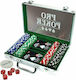 Tactic Σετ 200 Μάρκες Poker 11.5gr σε Βαλίτσα με 2 Τράπουλες
