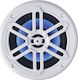 Eval Waterproof Marine Speaker Set 5.25" with 80W RMS White