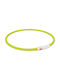 Trixie Shiny Silicone Dog Collar in Green color Rechargeable USB Safety Collar 70cm/10mm 10mm x 70cm