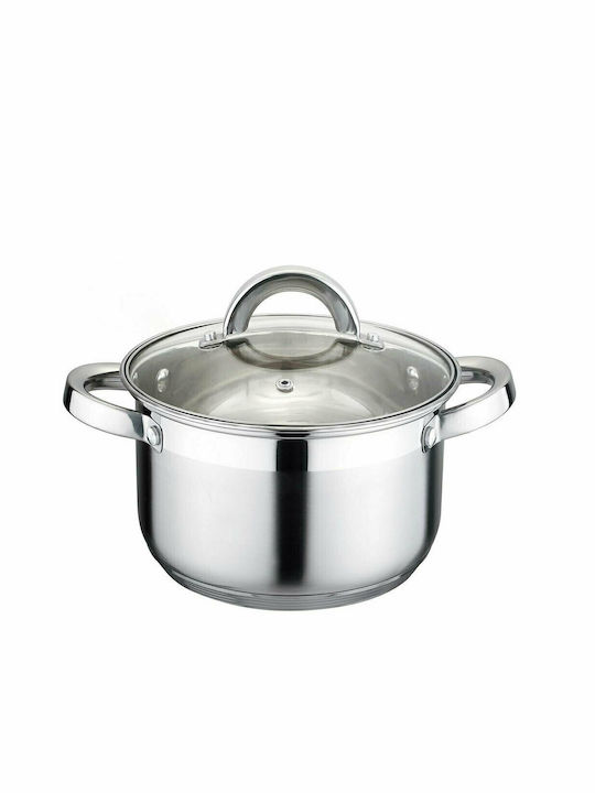 Kaisa Villa Βαθιά Ανοξείδωτη Κατσαρόλα 6.5lt / 24cm