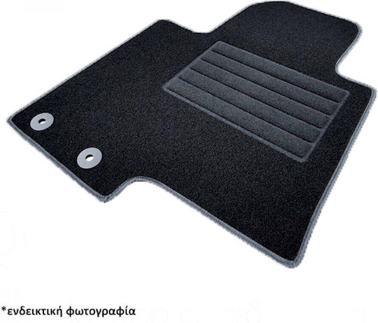 Cik Set of Front and Rear Mats 4pcs for Peugeot 3008 Opel Grandland X Black