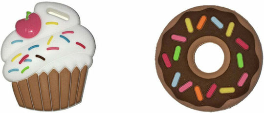 Baby to Love Mini Sweets Μασητικός Κρίκος Οδοντοφυΐας από Σιλικόνη για 3 m+ Καφέ 2τμχ