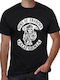 Pegasus Sons Of Anarchy Samcro T-shirt Μαύρο