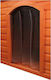 Trixie Natura Door Dog 24x36cm made of Plastic in Brown Color