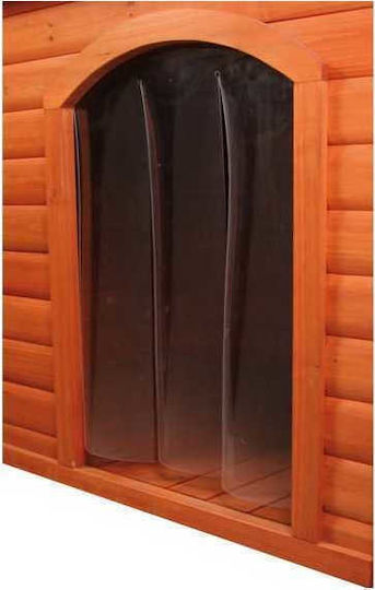 Trixie Natura Door Dog 24x36cm made of Plastic in Brown Color