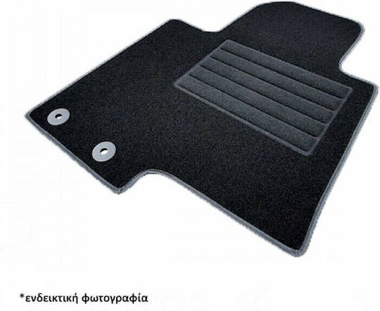 Cik Set of Front and Rear Mats 4pcs for Toyota Highlander 2021+ Black