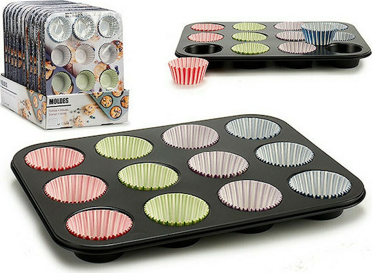 BigBuy Καραμελόχαρτα για Cupcakes Χάρτινα 35cm S3606207 72τμχ