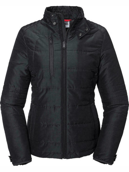 Russell Europe R-430F-0 Women's Short Lifestyle Jacket Waterproof for Winter Black