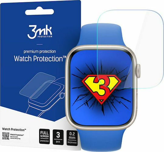 3MK ARC Tempered Glass pentru Apple Watch 7, 3mk 3buc
