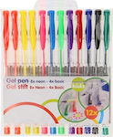 Topwrite Pen Gel 12pcs Νeon & Standard