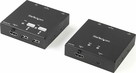 StarTech Μετατροπέας HDMI / RJ-45 female σε HDMI / RJ-45 / USB-A female 1τμχ ST121USBHD