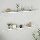 Shelves Wall White 2pcs 115x9x3cm