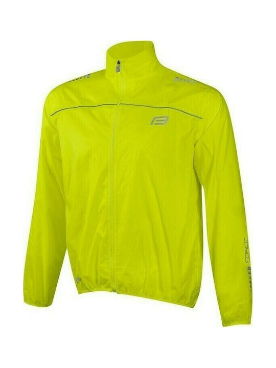 Force X48 Waterproof Cycling Windbreaker Jacket Long sleeve Yellow