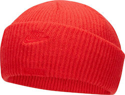 Nike Liverpool Fisherman Beanie Ανδρικός Σκούφος με Rib Πλέξη σε Κόκκινο χρώμα
