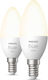 Philips Smart LED Bulbs 5.5W for Socket E14 Warm White 470lm Dimmable 2pcs