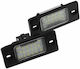 License Plate Lights for Volkswagen Golf / Passat / Touareg Porsche Cayenne 2pcs
