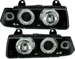 Sonar Μπροστινά Φανάρια Angel Eyes για BMW E36 1991-1999 4D Sedan 2τμχ